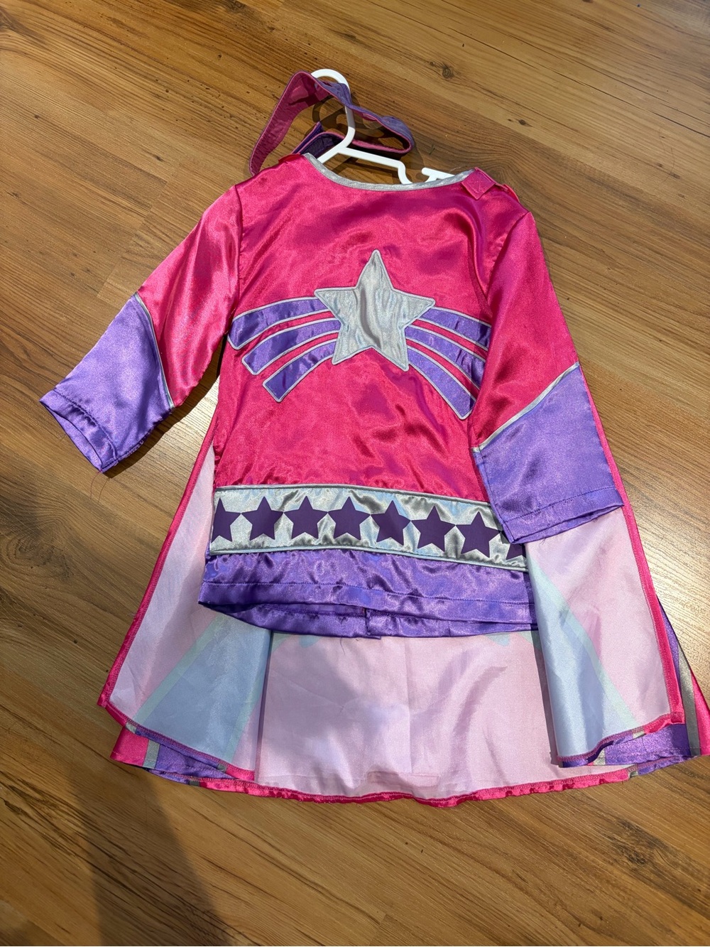 Melissa & Doug Pink and Purple Star Superhero Dress with Cape